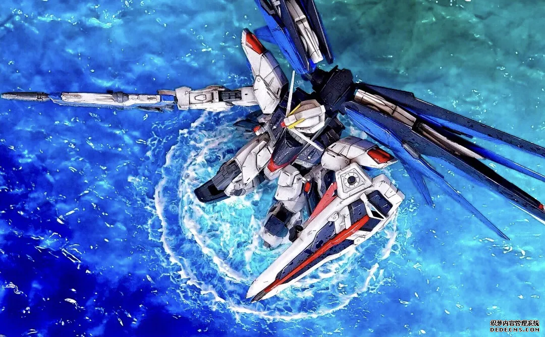 模玩控：自由高達水（shuǐ）中場景場景模（mó）型，水波紋很(圖1)