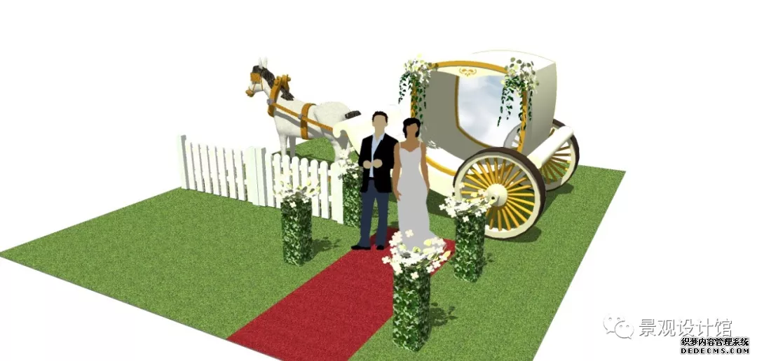 模型福利文末分享婚禮婚慶道具場景草圖大（dà）師S(圖1)