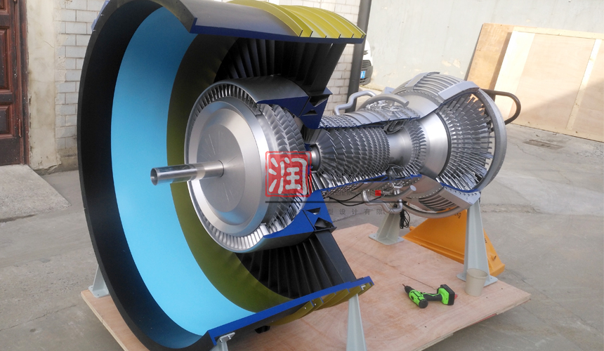 航空發動機剖麵展示（shì）模型