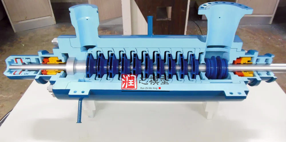 1比5多階段泵（bèng）剖麵模型