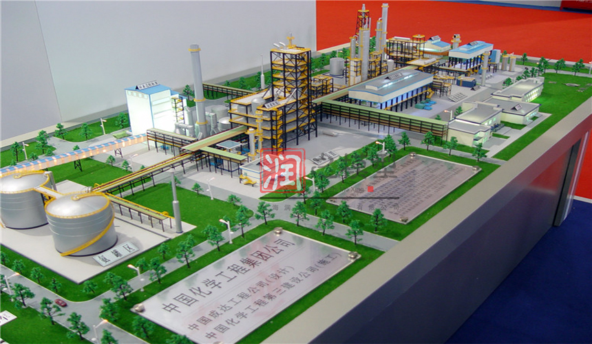 化工（gōng）廠產線沙盤