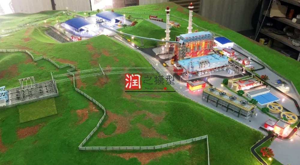 1:700煤電廠沙盤